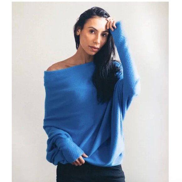 Jaki London Asymmetric Draped in Blue - Picture 1 of 8